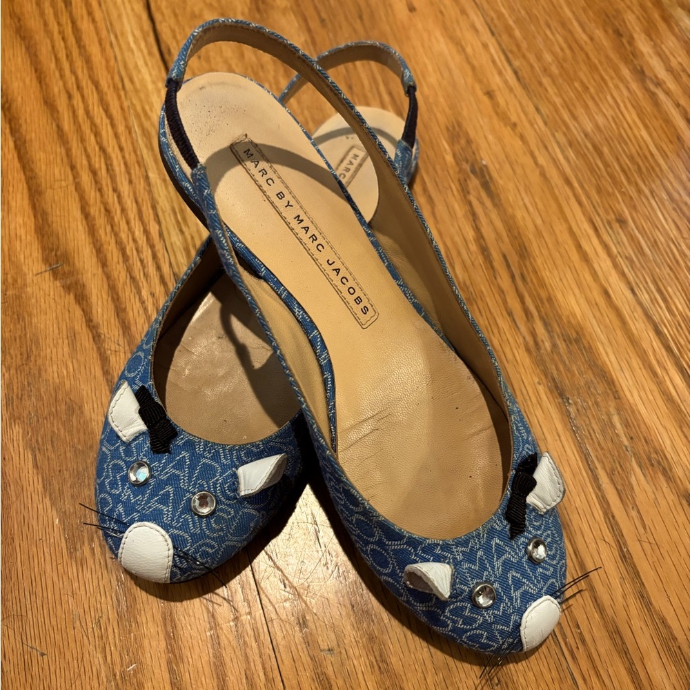 Marc by Marc Jacobs Mouse Slingback Flats